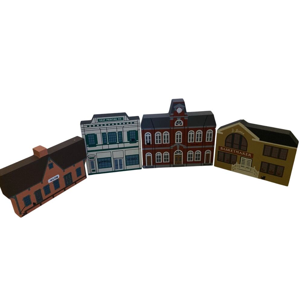 The Cat’s Meow 1988 Liberty Street Series Lot of 4 by Faline Jones